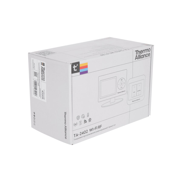 Тижневий програмований термостат Thermo Alliance ТА-2402RFWiFi радіокерований з WiFi