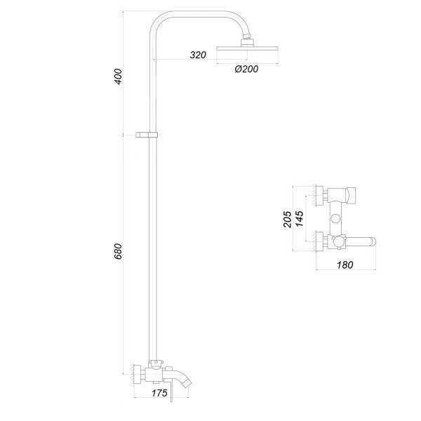 Душова система Globus Lux ALPEN SBT1-0002