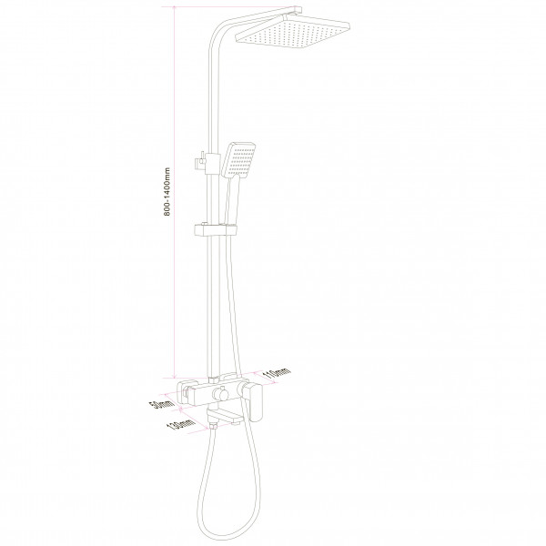 Душова система Globus Lux ALFA GLAL-1007