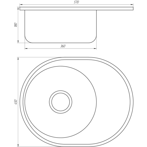 Мойка кухонная Mira MR 5745 D Decor