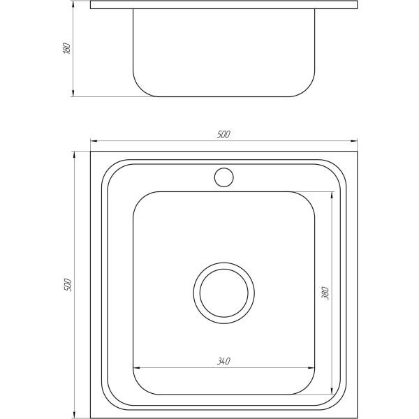 Мойка кухонная Mira MR 5050 D Decor