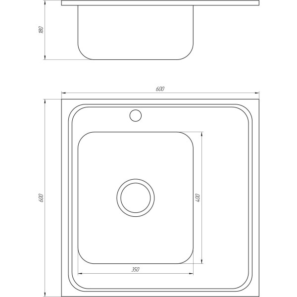 Мойка кухонная Mira MR 6060 L D Decor Left