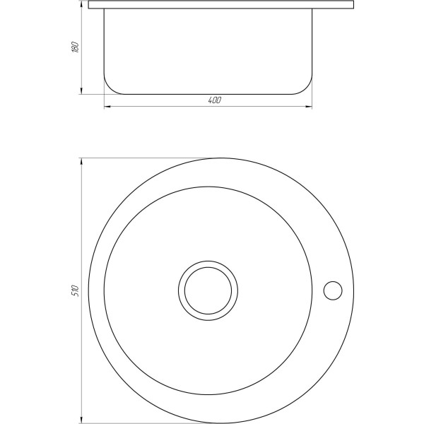 Мойка кухонная Mira MR 510 D Decor 0.6