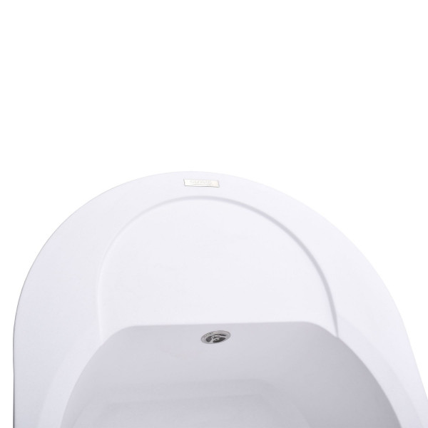 Гранітна мийка Globus Lux MORAINE білий 600х470мм-А0007