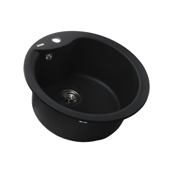 Гранітна мийка Globus Lux ORTA графіт 485мм-А0001