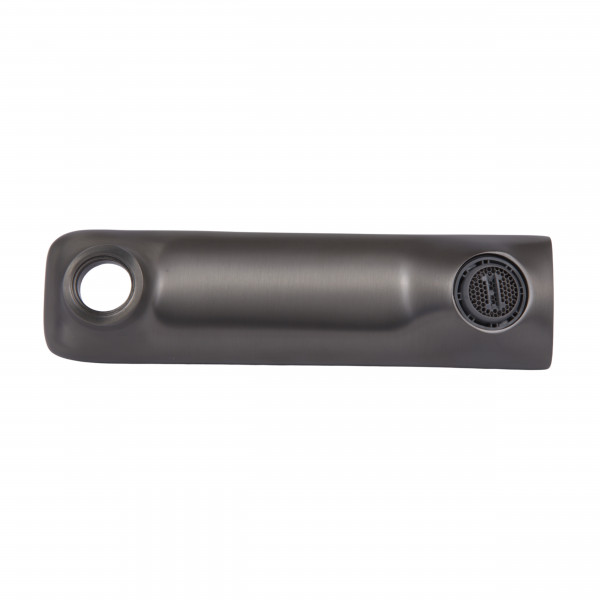 Вилив Qtap (160х44х21,5) для душової системи Vlasta New Gunmetal Black PVD QTVLA16044215GMB49669