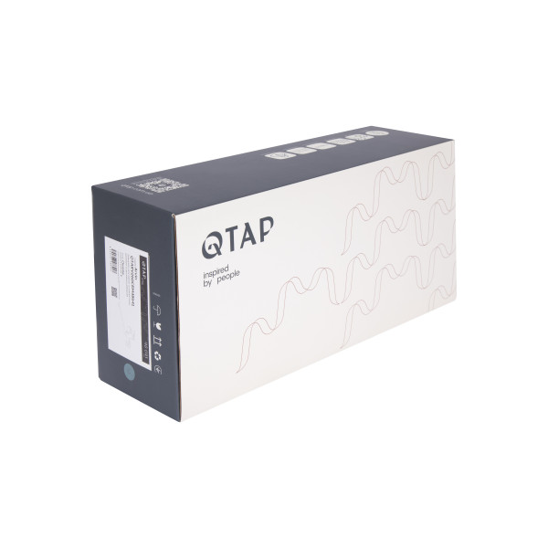 Смеситель для ванны Qtap Arvin с длинным поворотным изливом и душевым гарнитуром QTARV260CRM48641 Chrome