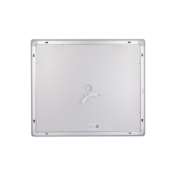 Дзеркало Lidz Kubis (KU2) 700х600 з LED-підсвічуванням Touch, з антизапотіванням, з димером, рег. яскравості LDKU60070049286