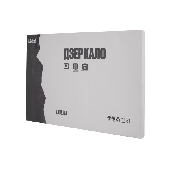 Зеркало Lidz Orion (OR2) 500х800 с LED-подсветкой Touch, с антизапотеванием, с диммером, рег. яркости LDOR50080049291