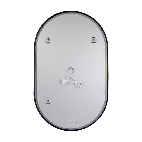 Зеркало Qtap Scorpio (SC1) с LED-подсветкой Touch, с антизапотеванием, с диммером, рег. темп. цвета (3000-6500K) Black QTSC500800