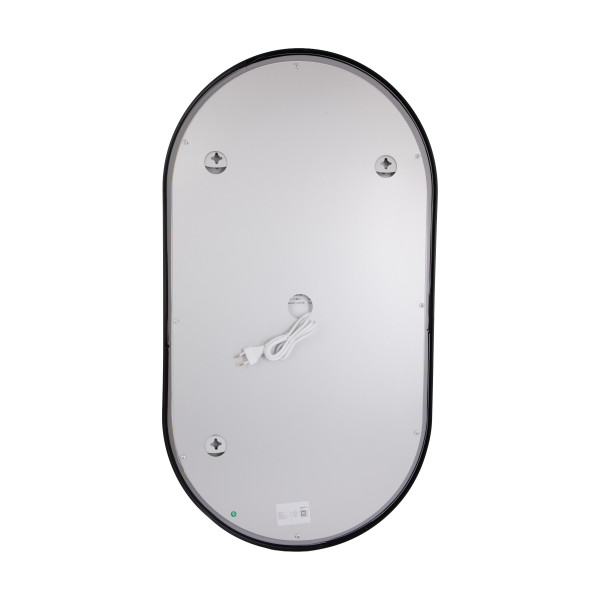 Зеркало Qtap Scorpio (SC1) с LED-подсветкой Touch, с антизапотеванием, с диммером, рег. темп. цвета (3000-6500K) Black QTSC500900