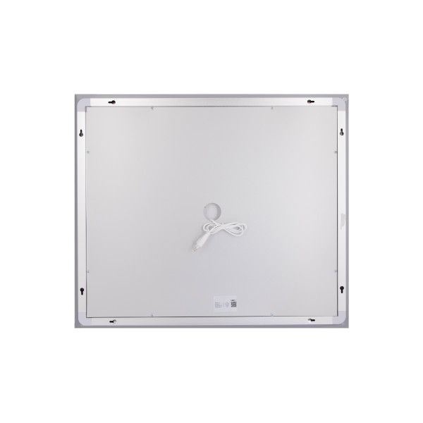 Дзеркало Lidz Kubis (KU1) 700х600 з LED-підсвічуванням Touch, з антизапотіванням, з димером, рег. яскравості LDKU60070049285