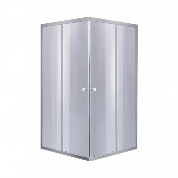 Набор Lidz душевая кабина Wawel SC80x80.SAT.LOW.GR, стекло тонированное 4 мм + поддон Mazur