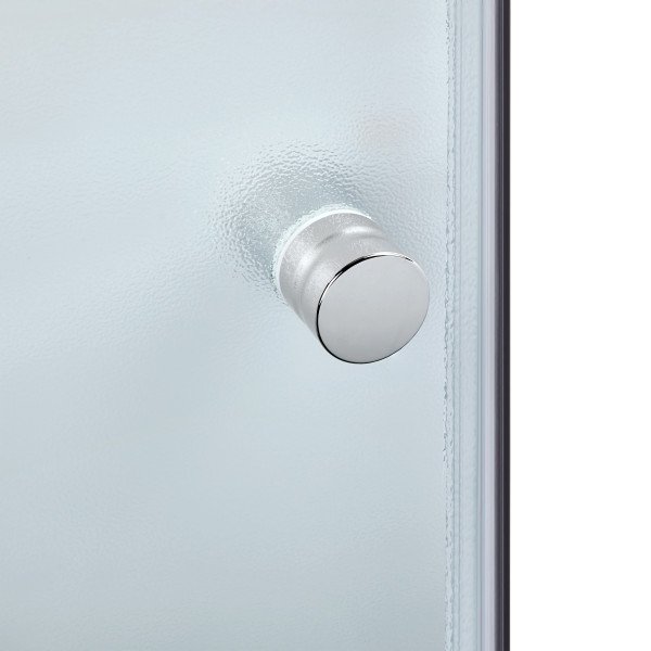 Lidz Latwa SC90x90.SAT.MID.FR Душевая кабина полукруглая, стекло Frost 4 мм + Lidz Душевой поддон KAPIELKA ST90x90x26, с панелью