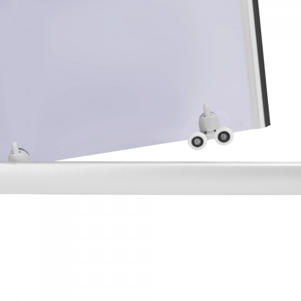Lidz Latwa SC80x80.SAT.MID.GR Душевая кабина полукруглая, стекло тон. 4 мм + Lidz Душевой поддон KAPIELKA ST80x80x26, с панелью