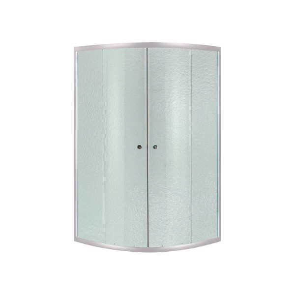 Lidz Latwa SC80x80.SAT.HIGH.FR Душевая кабина полукруглая, стекло Frost 4 мм + Lidz Душевой поддон KAPIELKA ST80x80x41, с панелью