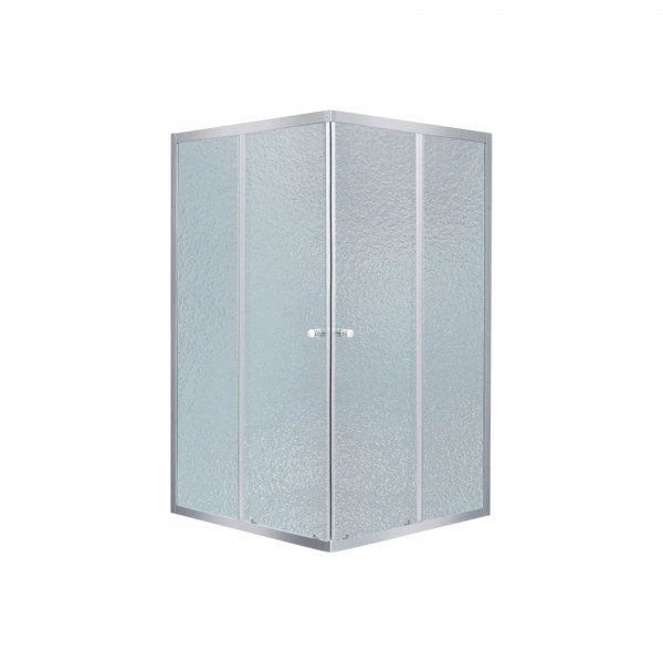 Lidz Wawel SC80x80.SAT.LOW.FR Душевая кабина квадратная, стекло Frost 4 мм + Lidz Душевой поддон KAPIELKA ST80x80х14