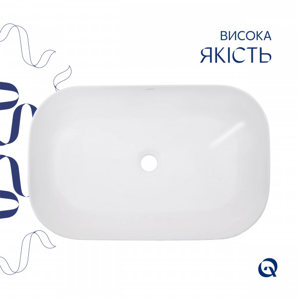 Раковина для ванной Раковина-чаша Qtap Robin 600x390x150 White QT13112143PW