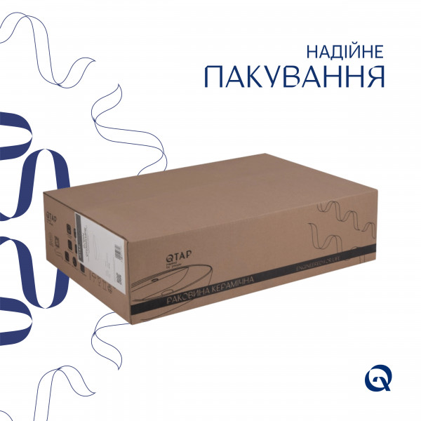 Раковина для ванной Раковина-чаша Qtap Robin 600x390x150 White QT13112143PW