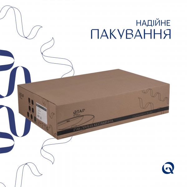 Раковина для ванной Раковина-чаша Qtap Scorpio 550х390х120 White QT14112243WN