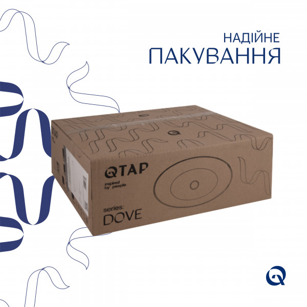 Раковина для ванной Раковина-чаша Qtap Dove 415x340x140 White QT06116062AW
