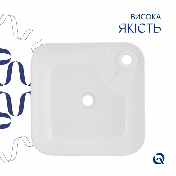 Раковина для ванной Раковина-чаша Qtap Stork 430x430x125 White QT15116137W