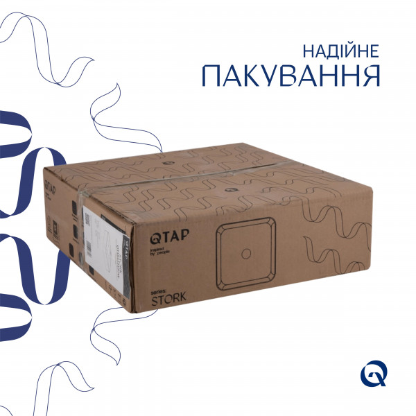 Раковина для ванной Раковина-чаша Qtap Stork 430x430x125 White QT15116137W