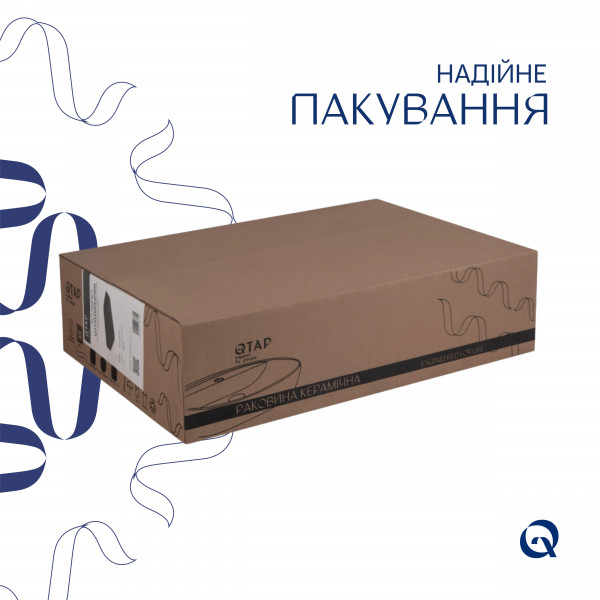 Раковина для ванной Раковина-чаша Qtap Scorpio 550х390х120 Matt black QT14112243MBN