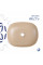Раковина для ванной Раковина накладная Qtap Aquarius 470x380x120 мм, Beige, прямоугольная, с донным клапаном QTAQA188SB49781