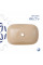 Раковина для ванной Раковина накладная Qtap Robin 600x390x150 мм, Beige, прямоугольная, с донным клапаном QTROB188SB49787