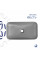 Раковина для ванной Раковина накладная Qtap Tern 610x350x135 мм, Stone grey, прямоугольная, с донным клапаном QTTER188SG49789