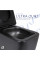 Унитаз подвесной Qtap Gemini Ultra Quiet 485×340×350 мм, Matt Black, с сиденьем Slim Duroplast / Soft-close / Quick Release QTGEM28BLM50505