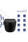 Унитаз подвесной Qtap Taurus Ultra Quiet 515×360×350 мм, Matt Black, с сиденьем Slim Duroplast / Soft-close / Quick Release QTTAU28BLM50504