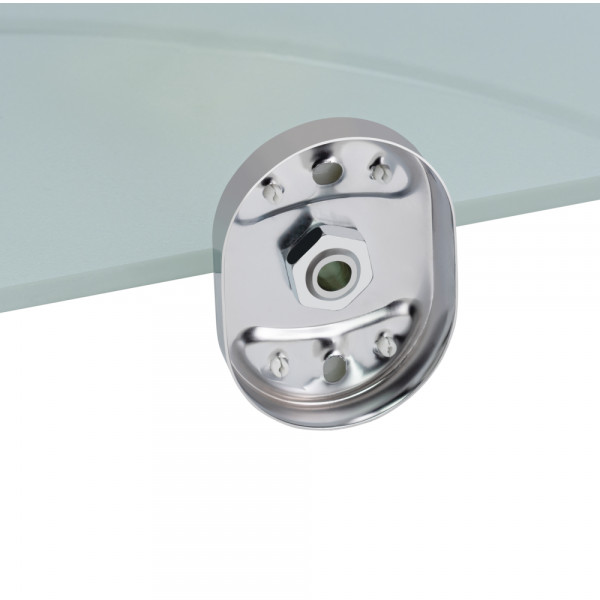 Полиця у ванну Полиця кутова Lidz Oreo 1001 скляна LDORE1001CRM22180 Chrome