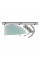 Полиця у ванну Полиця кутова Lidz Oreo 1003 скляна 3 ярусна LDORE1003CRM22182 Chrome