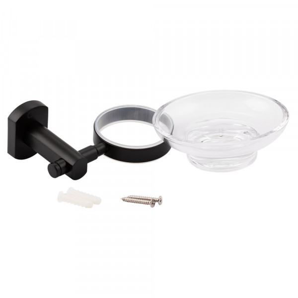 Мильниця Мильниця Qtap Liberty настінна QTLIBBLM1159 Black