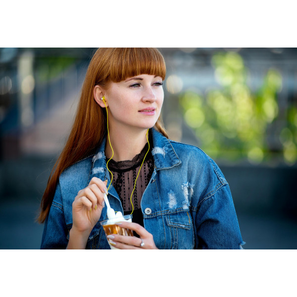 Наушники Panasonic RP-HJE118GU In-ear Желтый (RP-HJE118GUY)