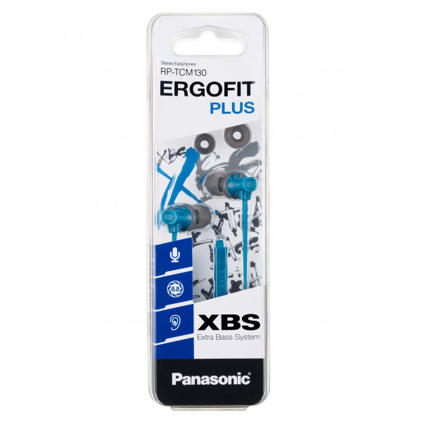 Наушники Panasonic RP-TCM130GE In-ear Mic Синий (RP-TCM130GEA)