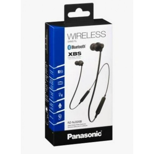 Наушники Panasonic RZ-NJ320BGEK Вкладыши Беспроводные с микрофоном Черный (RZ-NJ320BGEK)