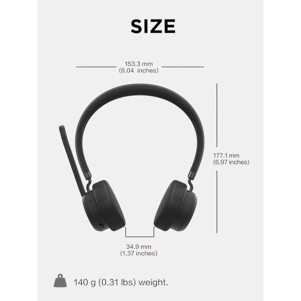 Наушники Lenovo Wireless VoIP Headset (Teams) (4XD1M80020)