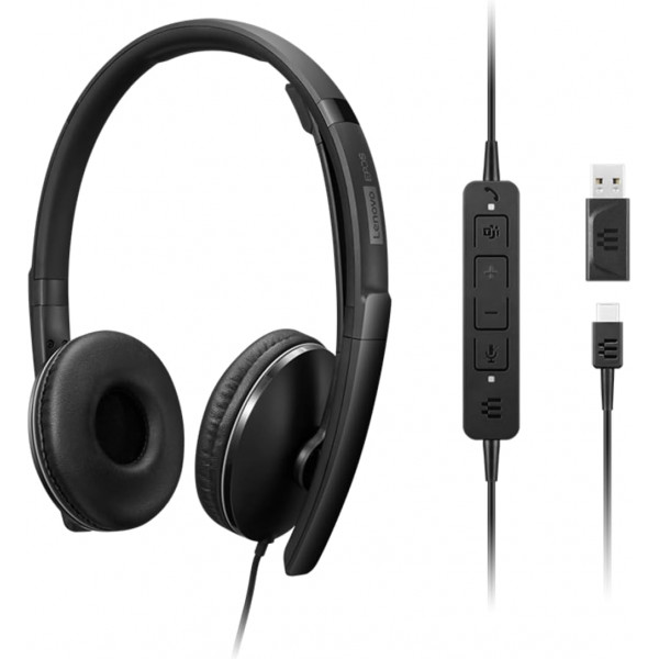 Наушники Lenovo Wired ANC Headset Gen 2 (Teams) (4XD1M45627)