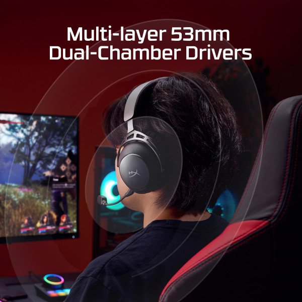 Наушники HyperX Cloud Alpha 2 WL/BT/mini-jack/USB-A/USB-C (AJ5C7AA)