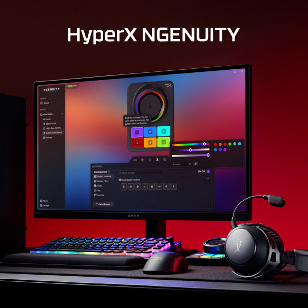 Наушники HyperX Cloud Alpha 2 WL/BT/mini-jack/USB-A/USB-C (AJ5C7AA)
