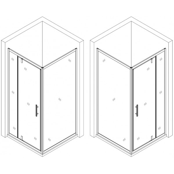Душевая кабина квадратная без поддона MORAVA N90TB.Mosaic (N90B.Mosaic) BRAVO