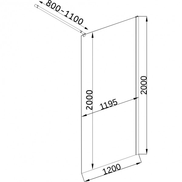 Душевая перегородка LEGA 120ТB (120BТ) BRAVO