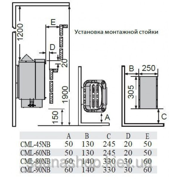 Електрокамʼянка для бані та сауни Sawo CUMULUS (талькохлорит) CML-90NB