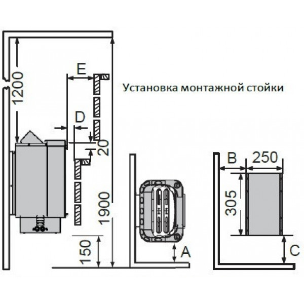 Електрокамʼянка для бані та сауни Sawo CUMULUS (талькохлорит) CML-90NB