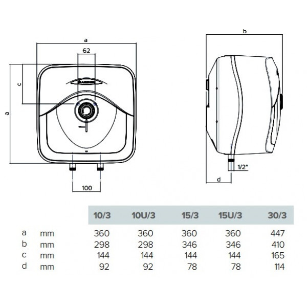 Бойлер Ariston ANDRIS RS 10U/3