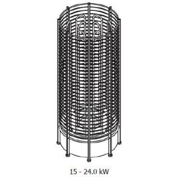 Електрокамʼянка для бані та сауни Sawo TOWER HEATER ROUND  TH5-90NS