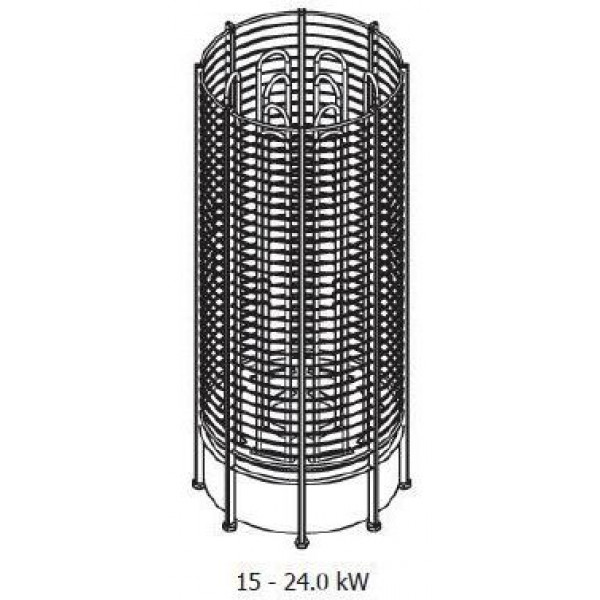 Електрокамʼянка для бані та сауни Sawo TOWER HEATER ROUND  TH6-105N